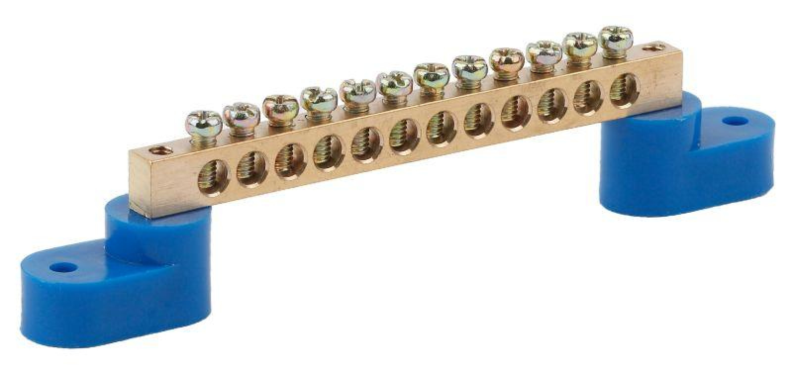 Изображение товара Высоковольтная шина ЭРА N ноль на двух угловых изоляторах ШНИ-8х12-12-У2