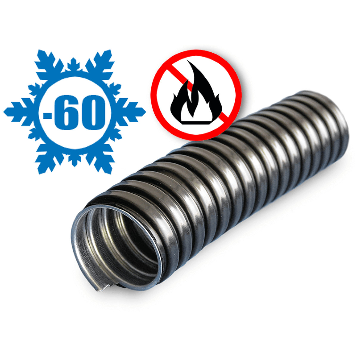 Изображение товара Кабеленесущие системы Зэтарус Металлорукав ПВХ d20мм морозостойкий 50м