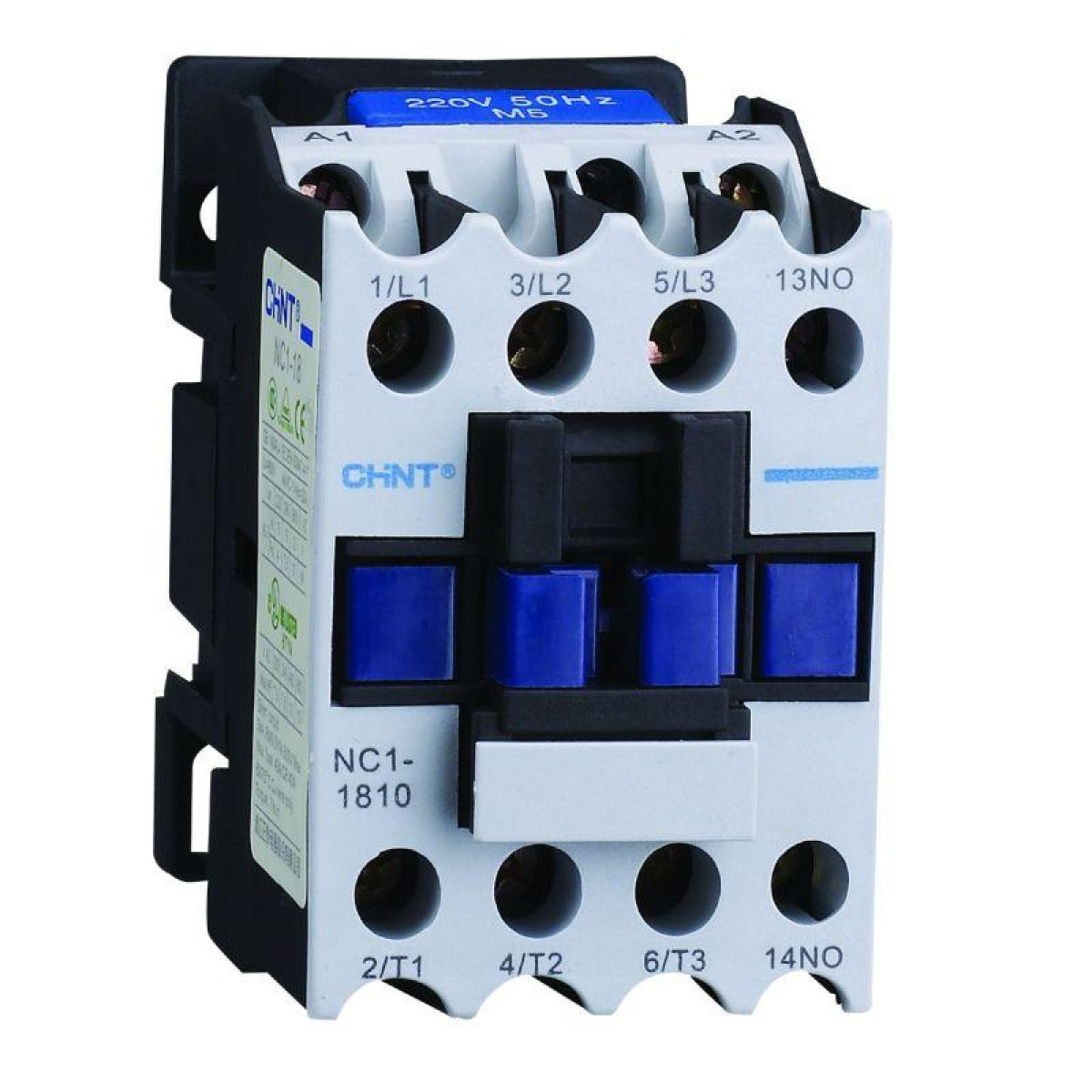 Изображение товара Низковольтное и промышленное электрооборудование Chint Контактор NC1-1801 18А 400В/АС3 1НЗ 50Гц (R)