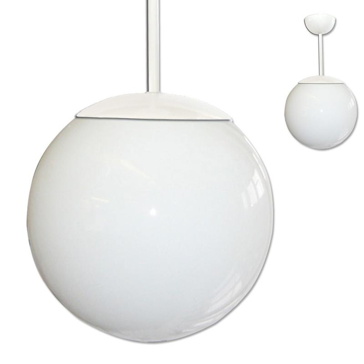 Изображение товара Настенно-потолочный светильник Элетех НСО 17-150-300 Шар с опаловой сферической крышкой белый