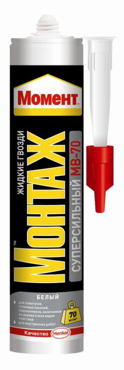 Изображение товара Расходный материал Момент Клей Монтаж суперсильный МВ-70 400г Россия