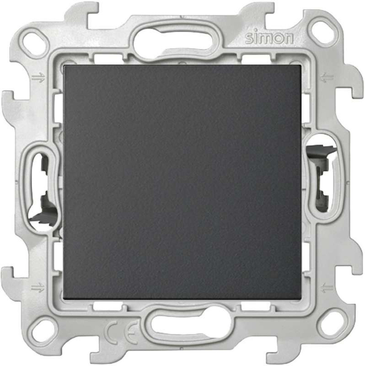 Изображение товара Выключатели, переключатели, диммеры Simon Выключатель 1-кл. 1п 2мод. СП 24 Push&Go 10А IP20 механизм графит