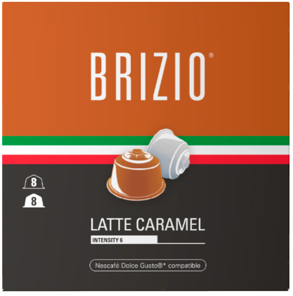Изображение товара Кофе в капсулах Brizio Latte Caramel для Dolce Gusto 16 капсул