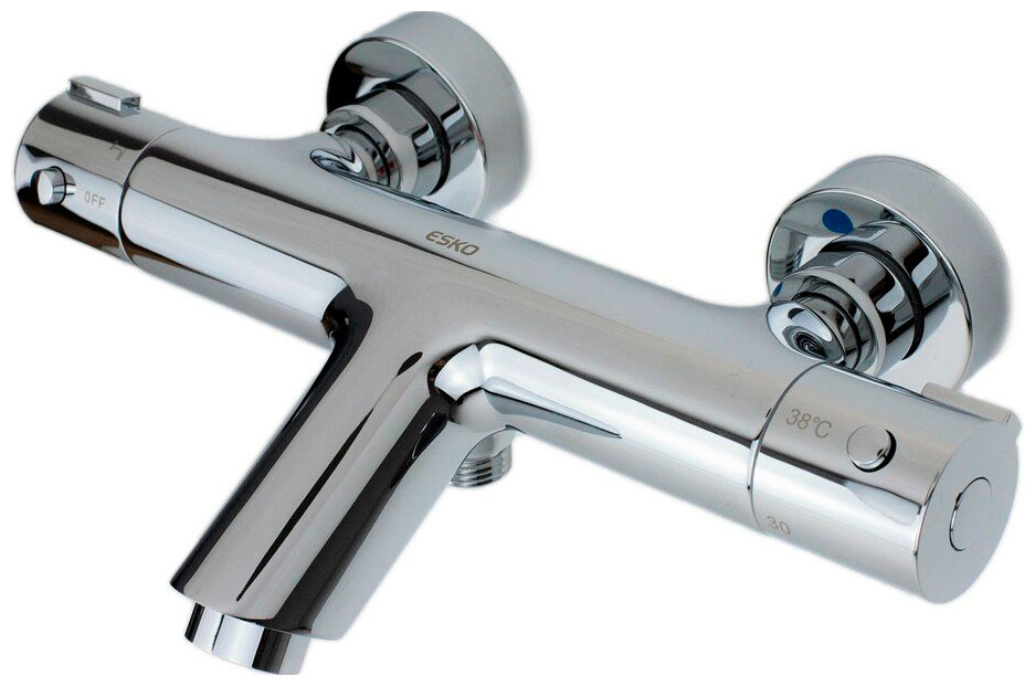 Изображение товара Термостат для ванны и душа ESKO Mikros T3054 из латуни с хромом