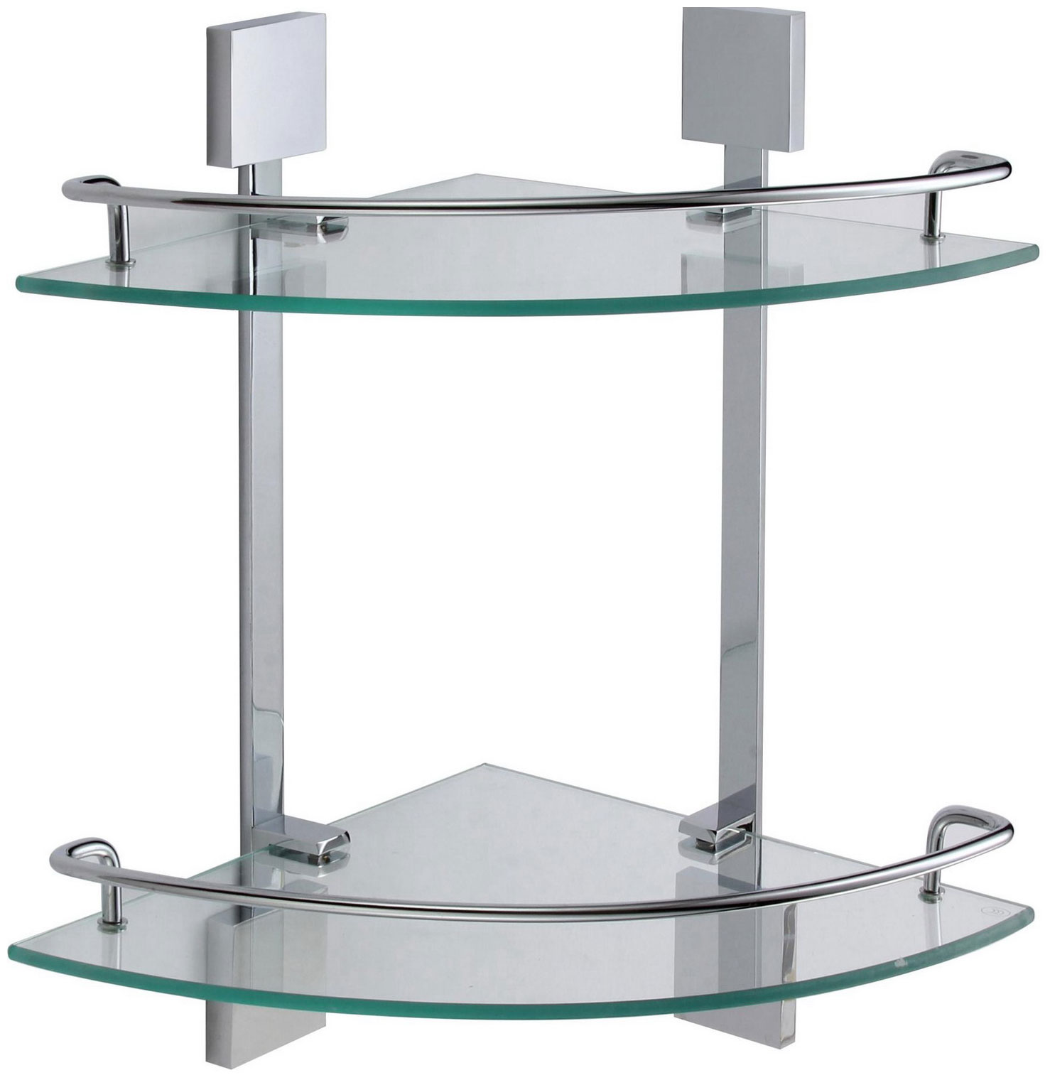 Изображение товара Полка Savol угловая двойная стеклянная S-065322A