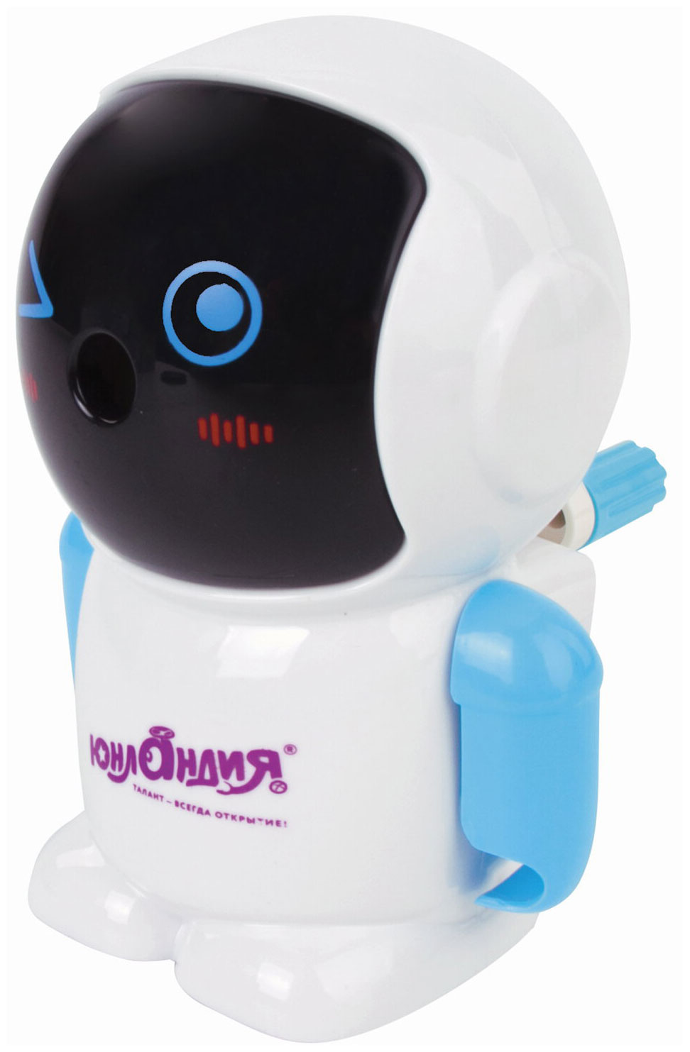 

Точилка механическая Юнландия Юнландик в Космосе, корпус белый с голубым (228486), Белый/голубой
