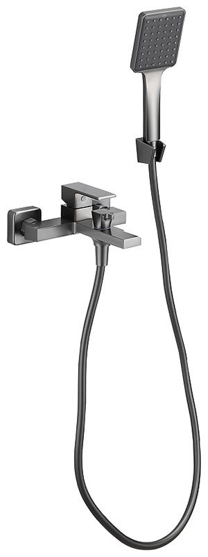 Изображение товара Смеситель для ванны Belz B613-3 вороненая сталь современный дизайн 5 лет гарантия