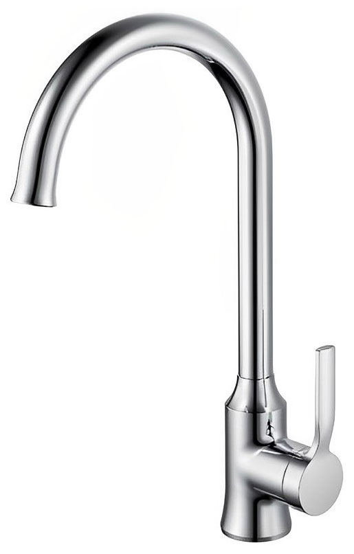 Изображение товара Кухонный смеситель Belz B612 хром однорычажный поворотный излив