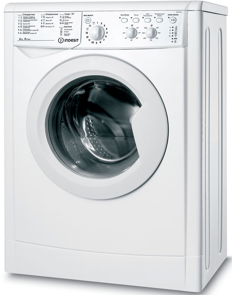 Стиральная машина Indesit IWSC 6105 (CIS) стиральная машина indesit iwsd 6105 b cis l класс a 1000 об мин 6 кг белая