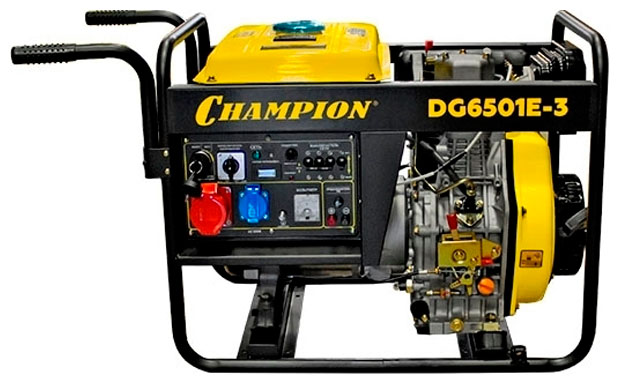 Изображение товара Электрический генератор и электростанция Champion DG 6501 E-3 Изображение товара Электрический генератор и электростанция Champion DG 6501 E-3