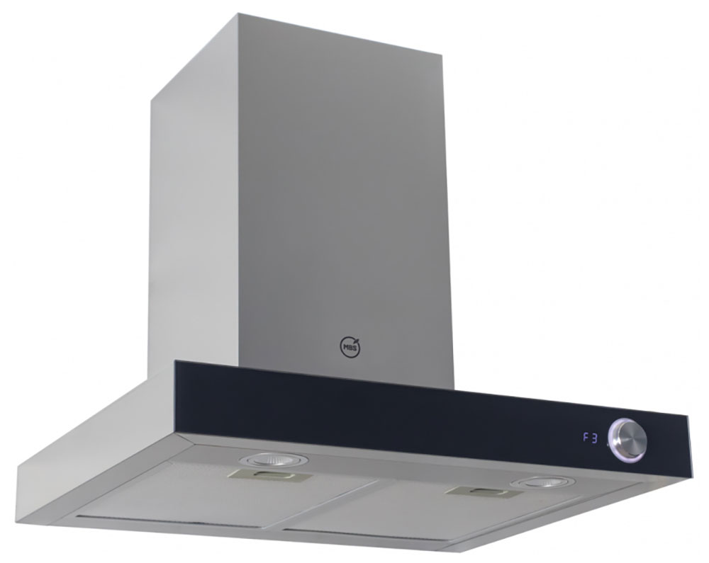 Изображение товара Вытяжка MBS MARANTA 160 BLACK GLASS со светодиодным освещением 1030 м3/ч