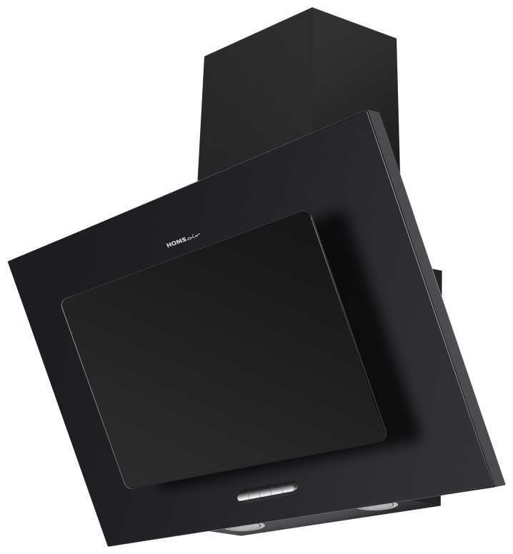 Изображение товара Вытяжка Homsair BELL 50 черная наклонная 650 м3/ч настенная