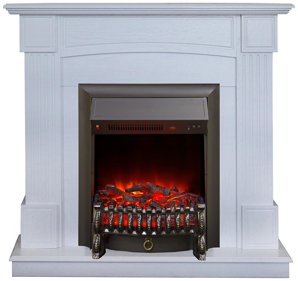 

Каминокомплект Realflame ANDREA STD/EUG WT + FOBOS, Беленый дуб