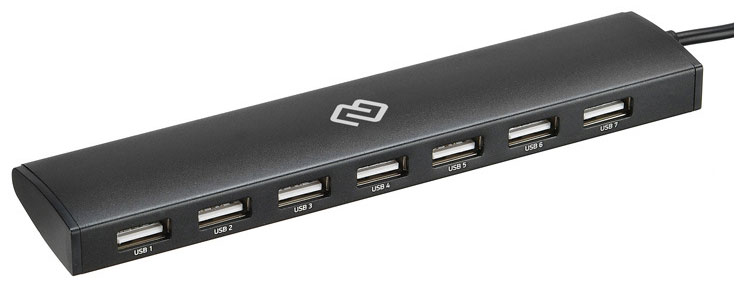 Изображение товара Разветвитель Digma HUB-7U2.0-UC-B USB Type-C 7 портов черный