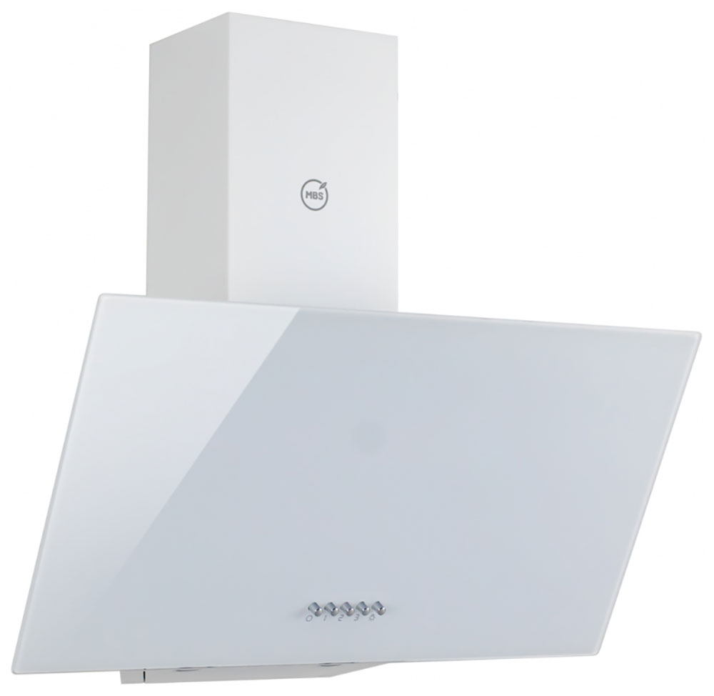 Изображение товара Вытяжка кухонная MBS ALPINIA 150 GLASS WHITE наклонная 650 м3/ч