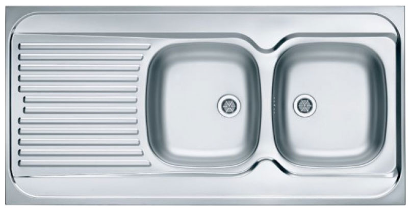 Изображение товара Кухонная мойка Alveus CLASSIC 100 NAT 60 правая 1200x600 нержавеющая сталь