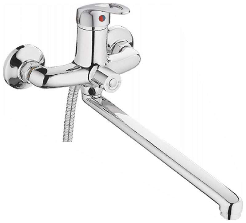 Изображение товара Смеситель для ванной Cron CN39 хром настенный керамический картридж