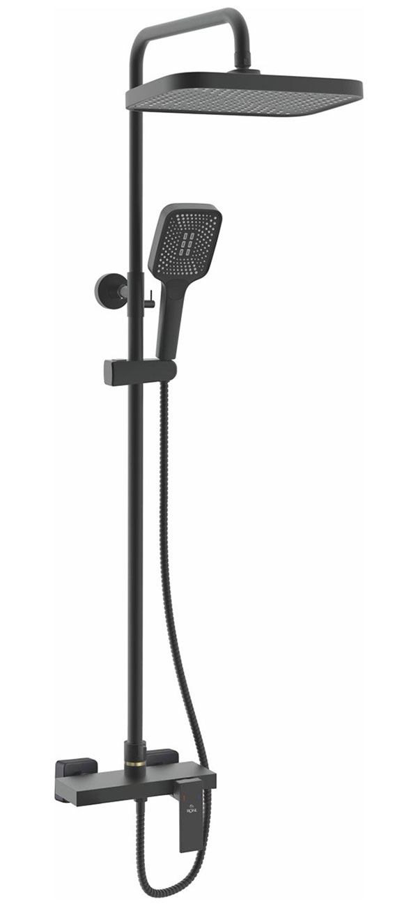 Изображение товара Душевая система Rose R18H/черный (R1836H-6)