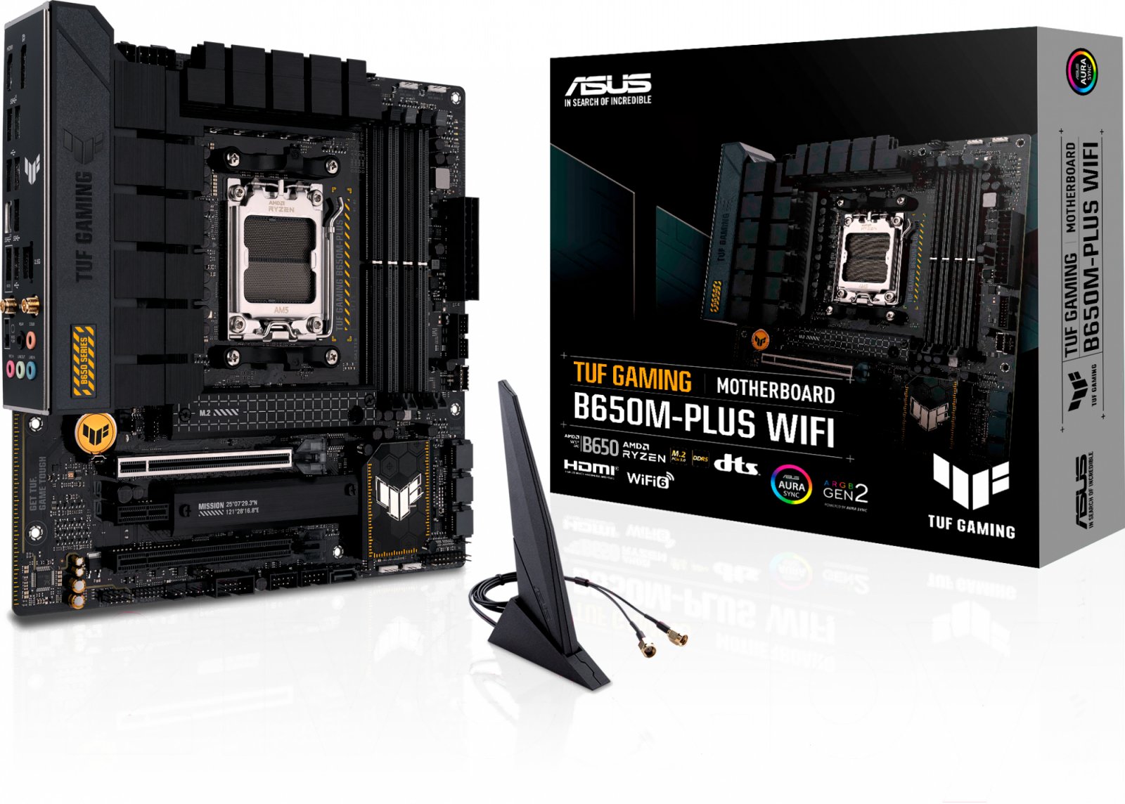 Изображение товара Материнская плата Asus TUF GAMING B650M-PLUS WIFI AM5 MicroATX