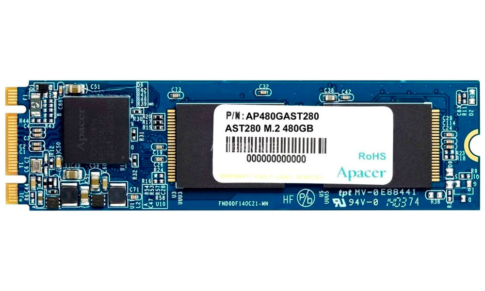 SSD накопитель Apacer M.2 AST280 480 Гб SATA III (AP480GAST280-1) SSD накопитель Apacer M.2 AST280 480 Гб SATA III (AP480GAST280-1)