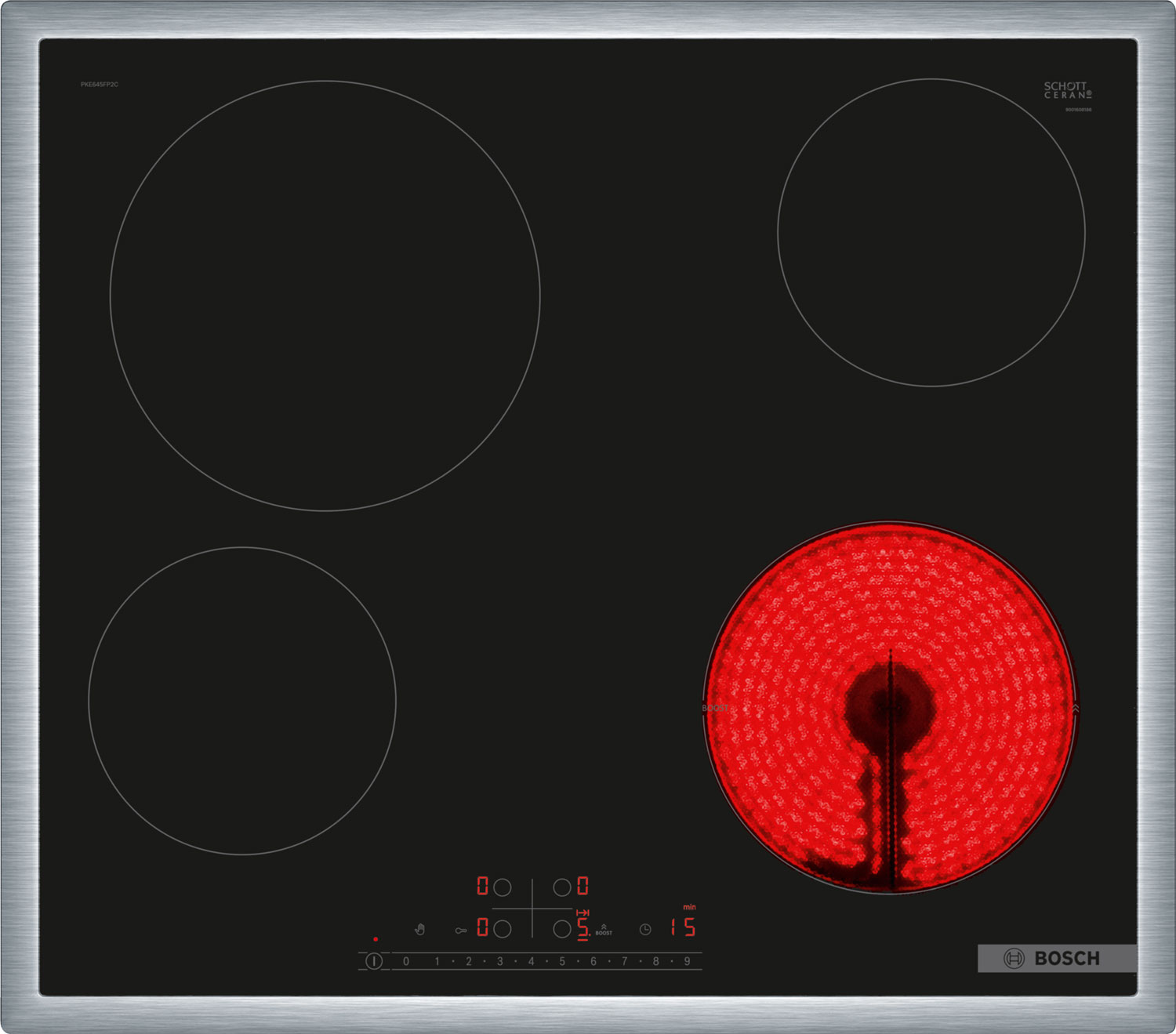 

Электрическая варочная панель Bosch PKE645FP2E, Черный
