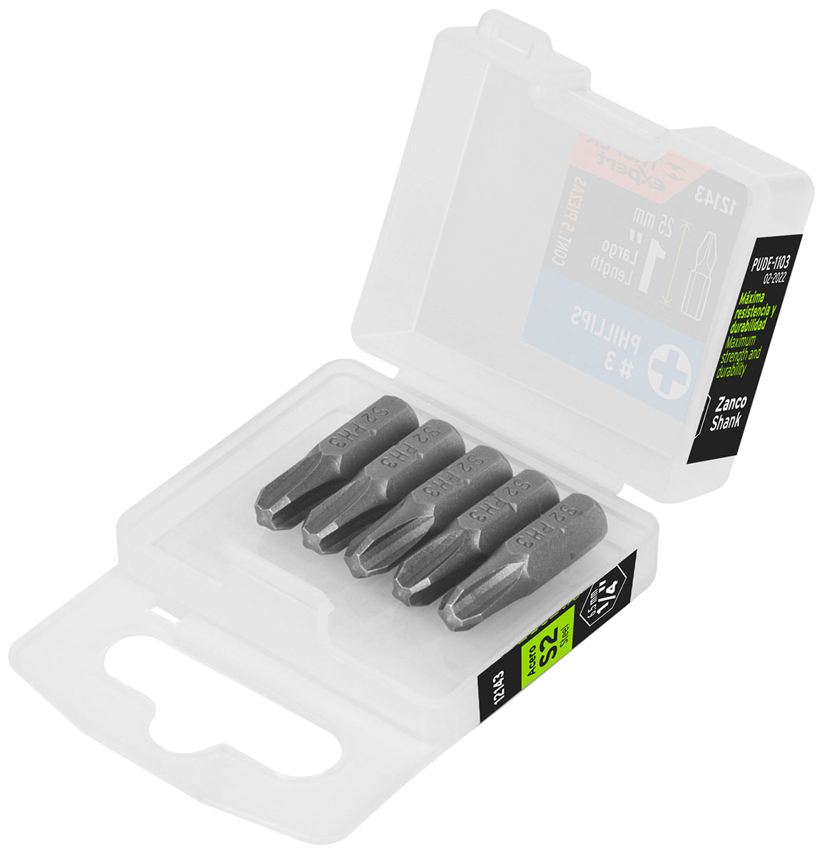 Изображение товара Набор бит Truper Phillips PH3 25 мм 5 штук