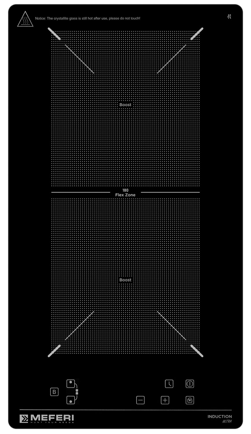 

Электрическая варочная панель Meferi MIH302BK ULTRA, Черный