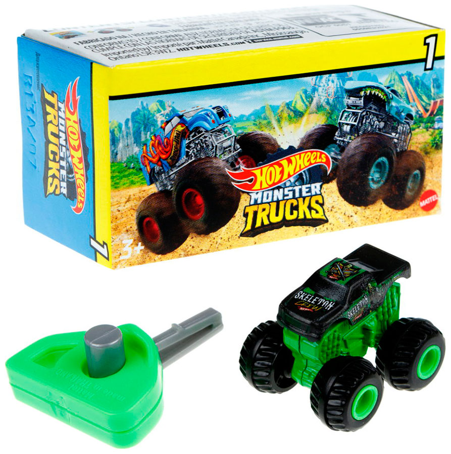 Набор игровой Hot Wheels Мини-грузовики Monster Trucks с лаунчером (GРВ72) Набор игровой Hot Wheels Мини-грузовики Monster Trucks с лаунчером (GРВ72)