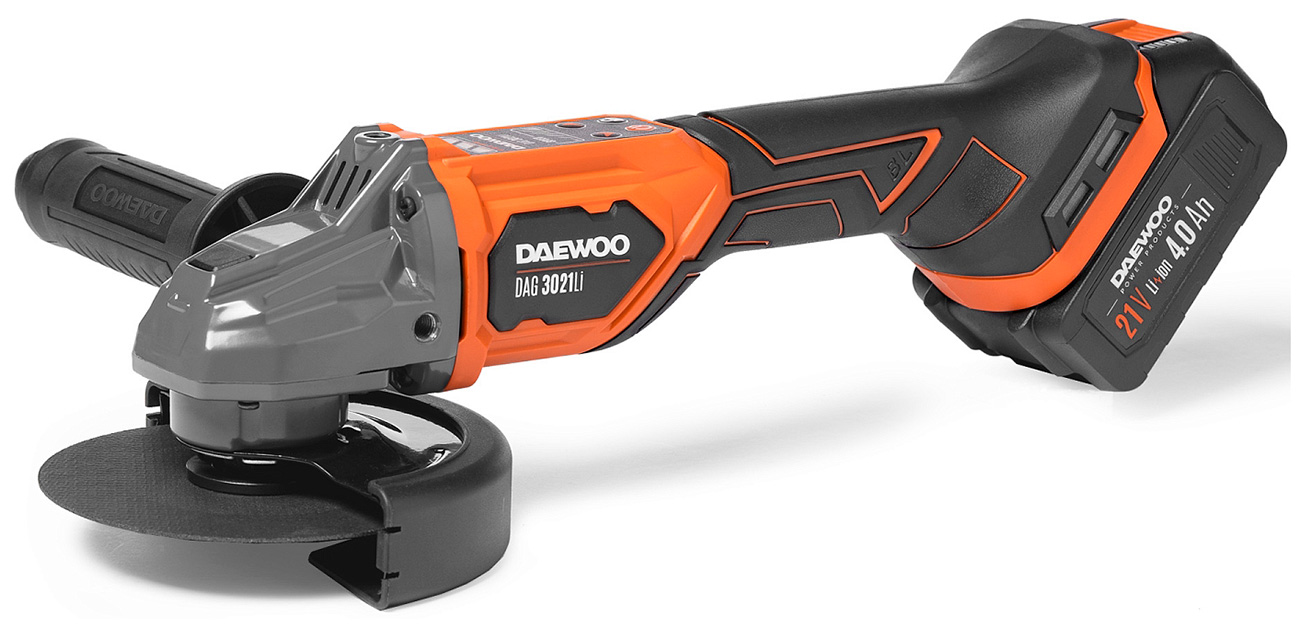 Изображение товара Аккумуляторная углошлифовальная машина Daewoo DAG 3021Li SET 125 мм