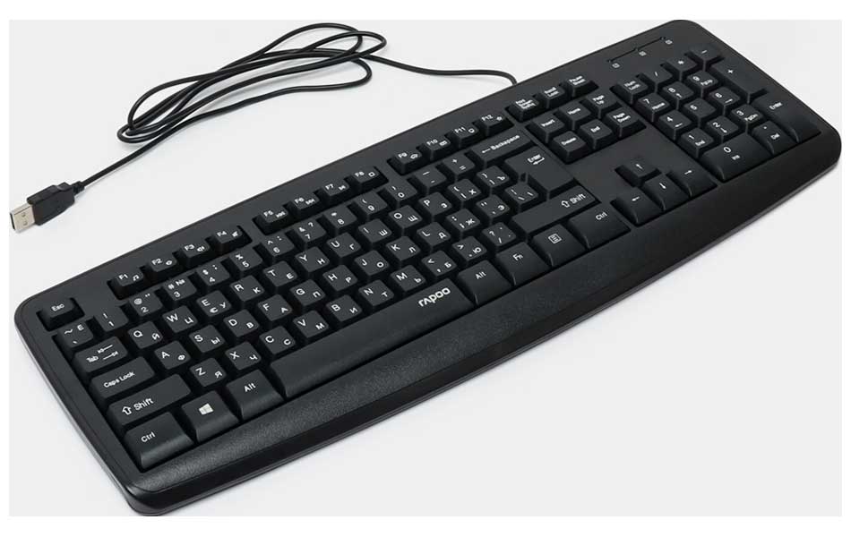 Изображение товара Проводная клавиатура Rapoo NK2600 черный проводная мембранная для Windows