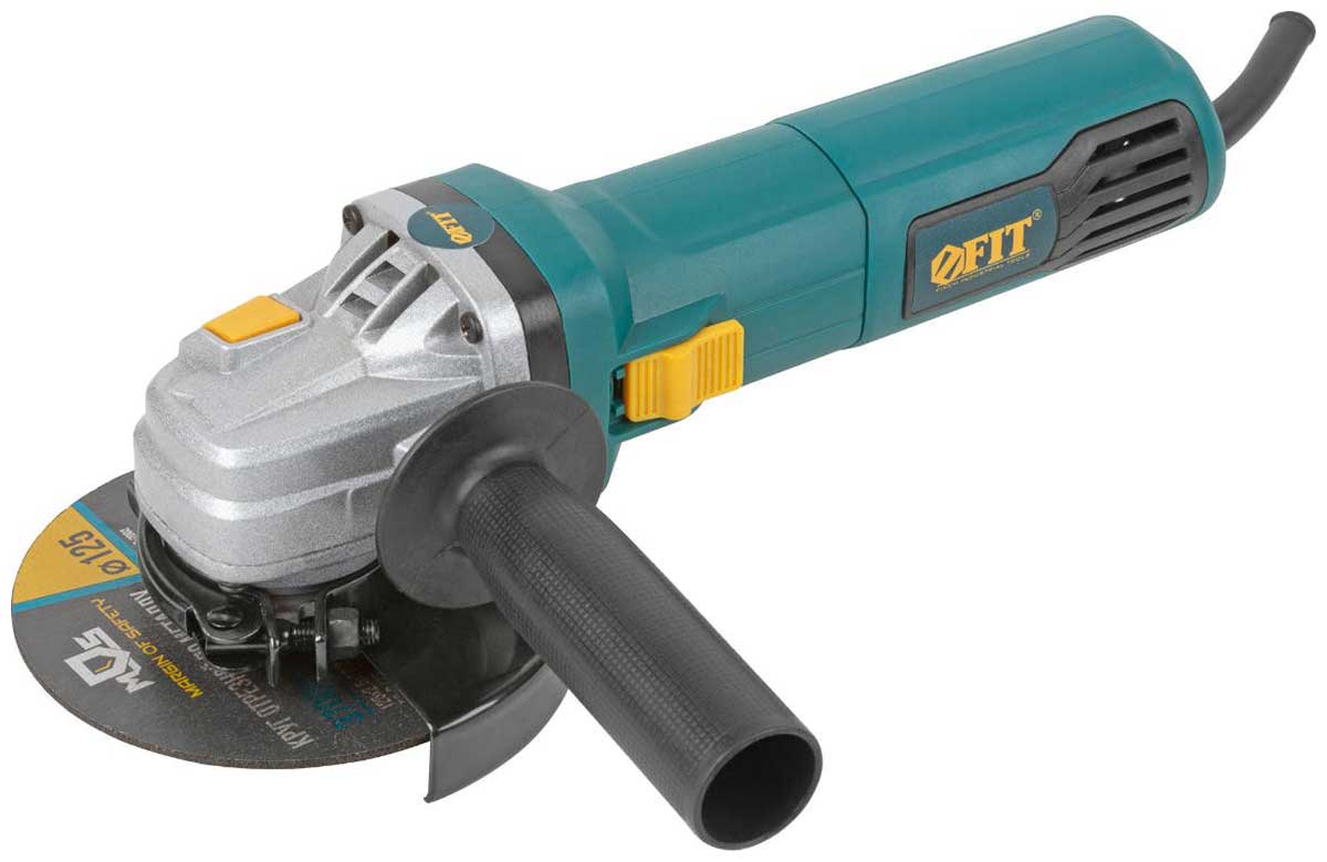 Изображение товара Шлифмашина угловая Fit 810 Вт, 5000-12000 об/мин, БсК, 125 мм, 2.2 кг, мал., регулир. оборотов, коробка