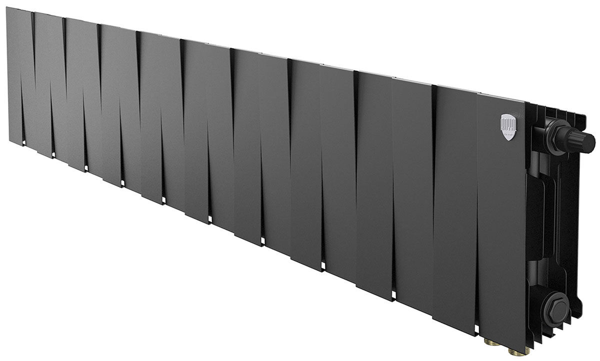 Изображение товара Водяной радиатор отопления Royal Thermo PianoForte 200 20 секций черный графитовый