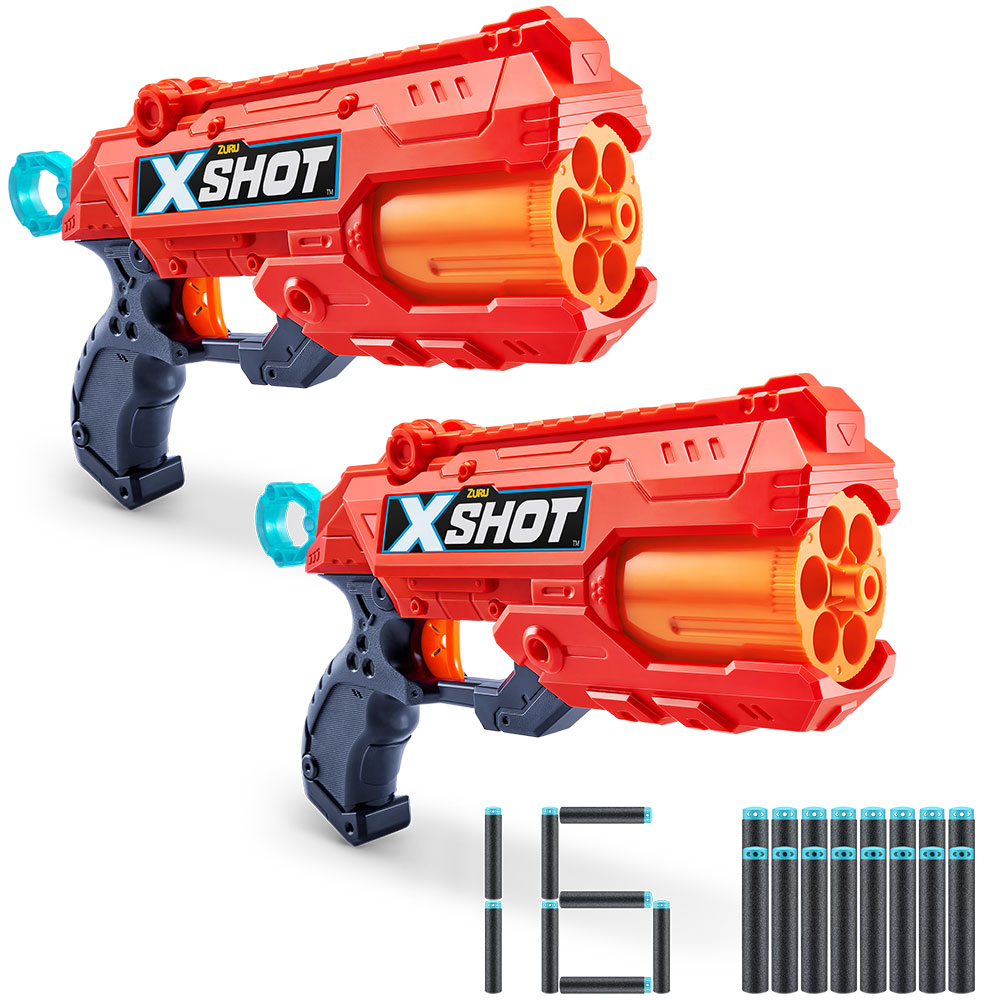 Изображение товара Игровой набор Бластер Zuru X-Shot EXCEL REFLEX, бластер-2 шт, мишень-3шт, стрелы -16 шт (36434)