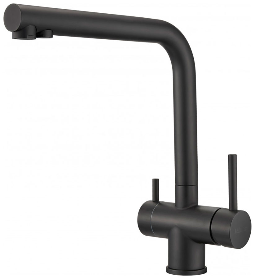 Изображение товара Смеситель для кухни под фильтр Milacio Ultra черный однорычажный с керамическим картриджем