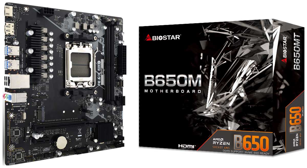 Изображение товара Материнская плата Biostar B650MT (AM5, mATX)