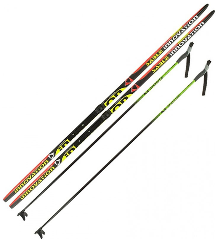 Изображение товара Лыжи беговые STC NNN (Rottefella) - 205 STEP Innovation black/red/green