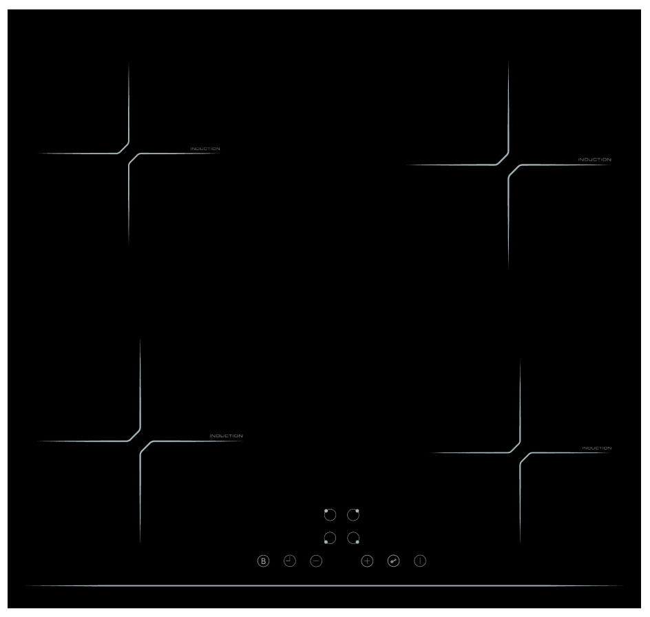 

Электрическая варочная панель Simfer H60I74S003, Черный