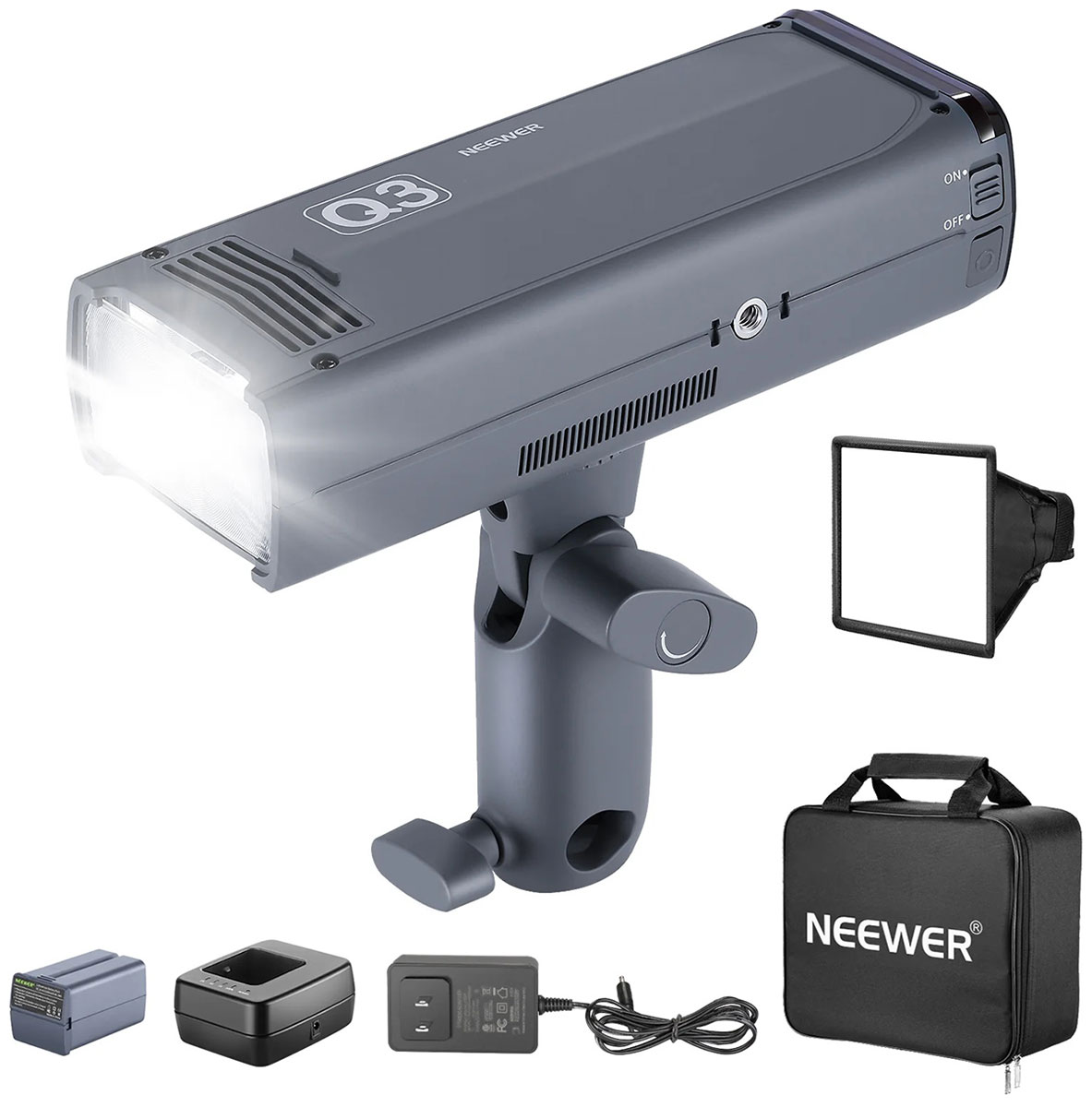 Изображение товара Портативная вспышка Neewer Q3 TTL с беспроводным управлением и диффузором