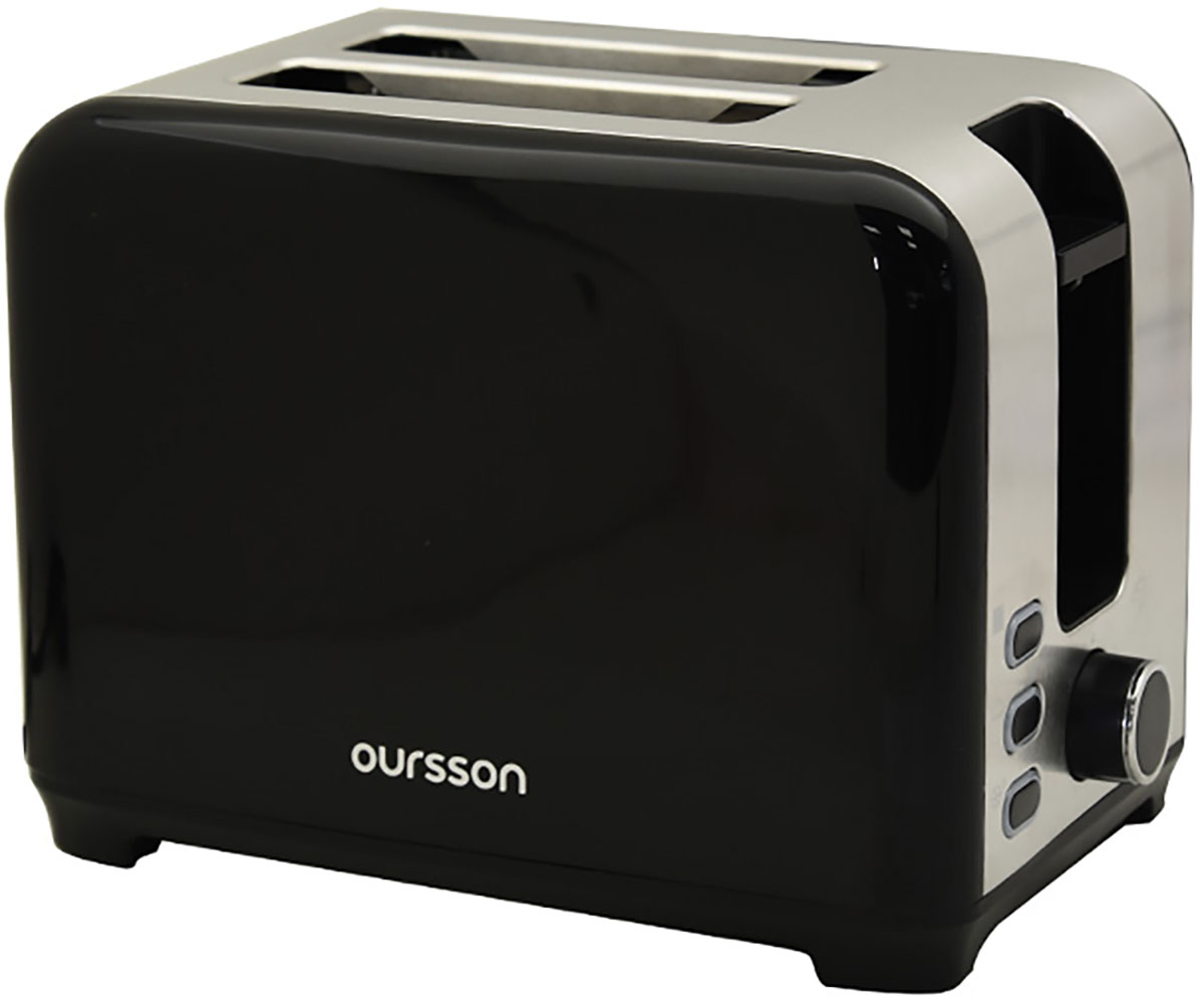 

Тостер Oursson TS2120/BL, черный, Черный/стальной