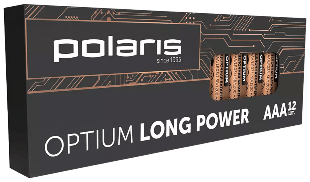 

Батарейка Polaris PB ААА (12 шт.) OPTIUM