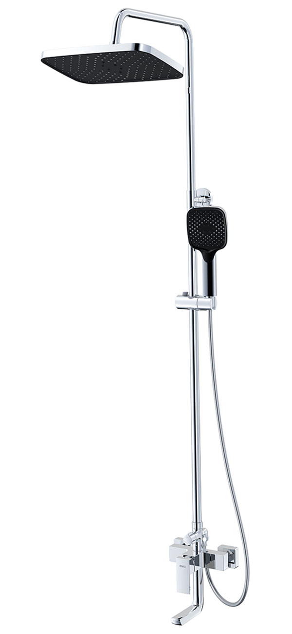 Изображение товара Душевая система AWP Urgun S2962C с тропическим душем и поворотным изливом, хром