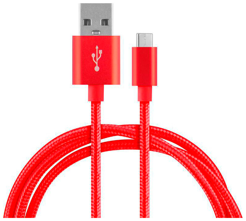 Изображение товара Кабель Energy ET-26, USB/Type-C, красный (104106)