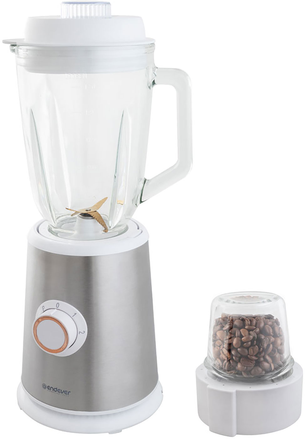 Изображение товара Блендер стационарный Endever Sigma-204, стальной/белый