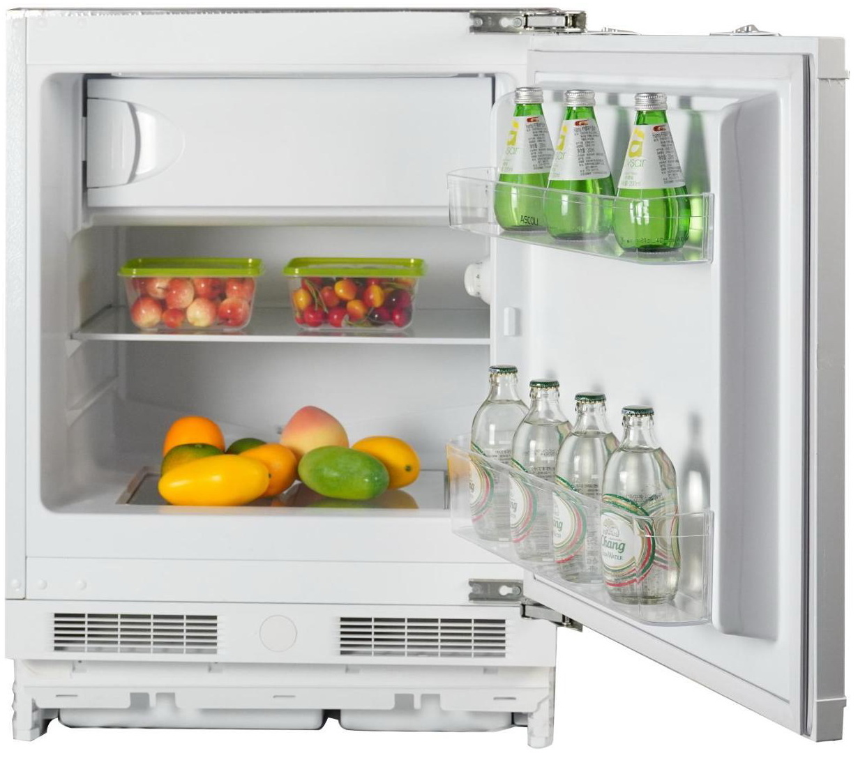 Изображение товара Встраиваемый однокамерный холодильник Ascoli ASR100BU 87л белый экономичный стильный
