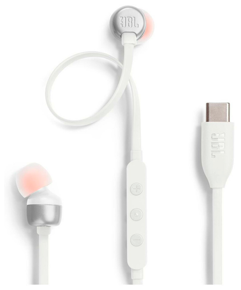 Изображение товара Беспроводные вакуумные наушники JBL TUNE 310C с USB Type-C, White