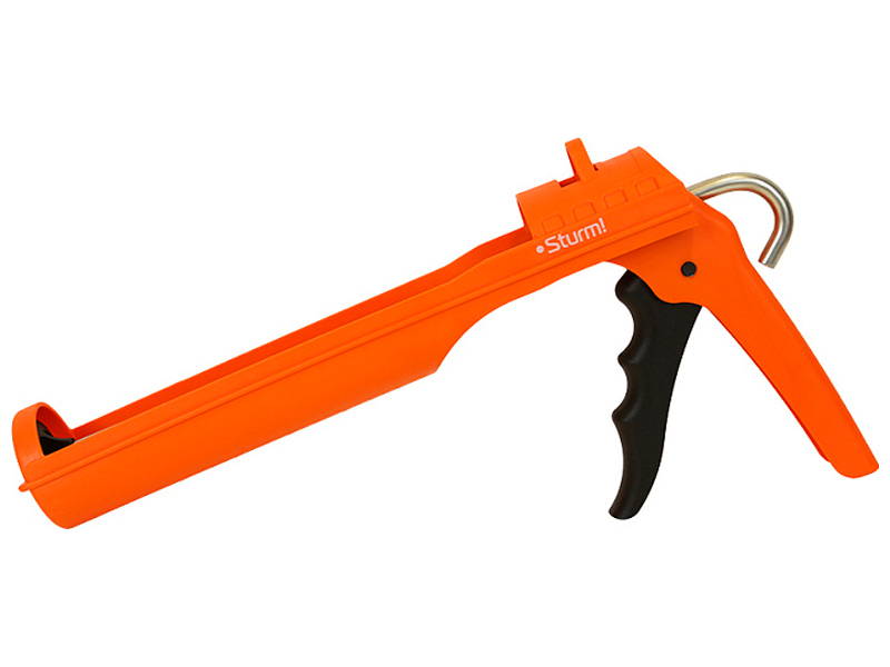 Изображение товара Пистолет для герметика Sturm! 310 мл, нейлон, полуоткрытый, защита от капель (1073-08-310)