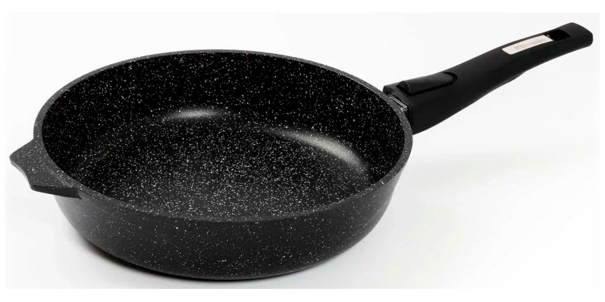 

Сковорода индукционная Мечта Гранит, black, induction Pro, 18 см, со съемной ручкой (018802И), Черный
