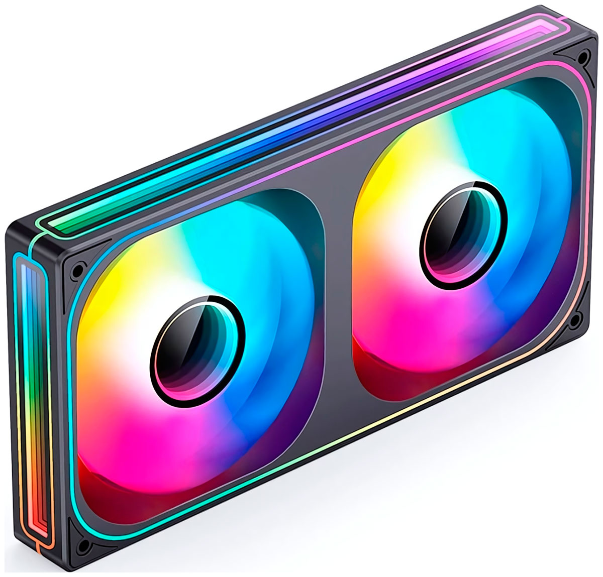 Изображение товара Вентилятор для корпуса Jonsbo 2x120 mm Reverse ARGB (ZB-240BR)