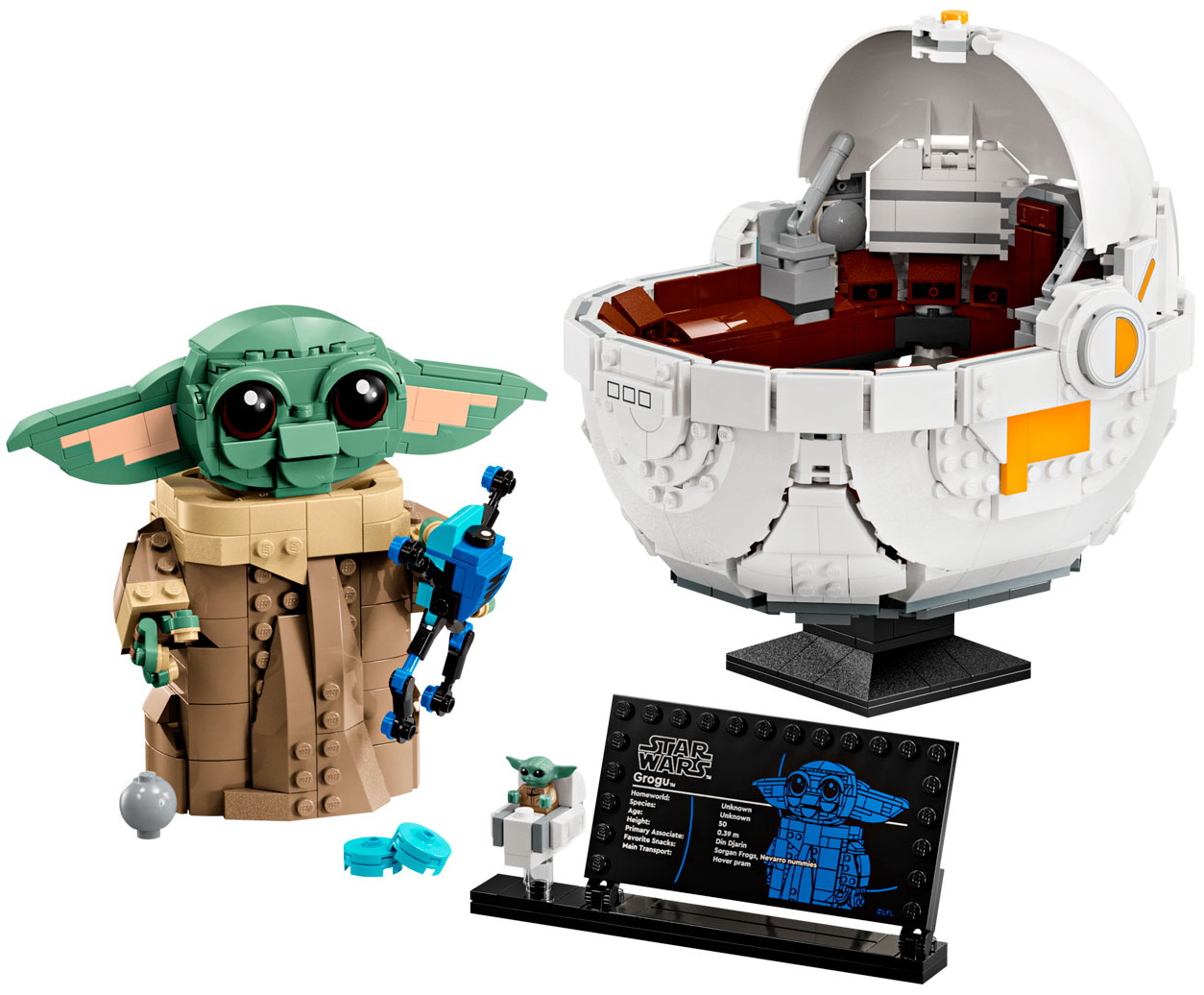 Изображение товара Конструктор LEGO Star Wars Grogu with Hover Pram — яркий набор для поклонников Мандалорца