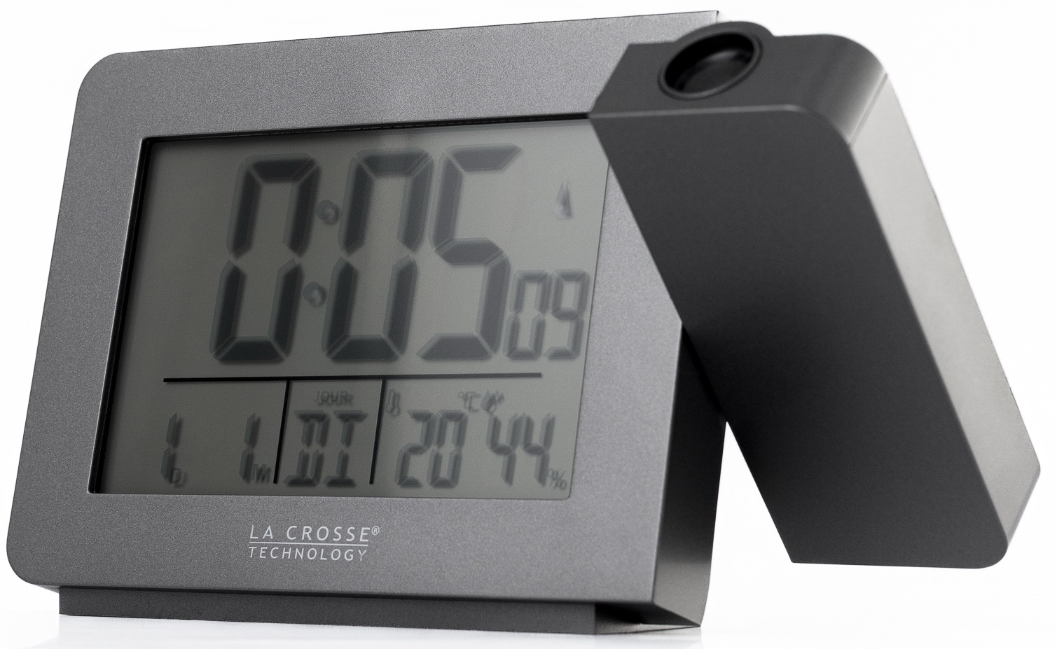 Изображение товара Проекционные часы с термогигрометром LaCrosse WT522 серый с проектором